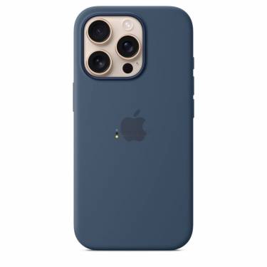 Apple iPhone 16 Pro Silicone Case with MagSafe Denim